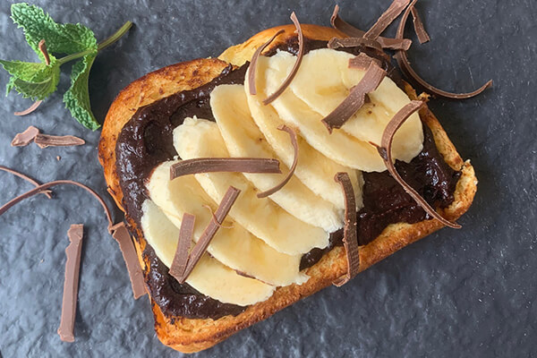 Chocolate Banana Toast